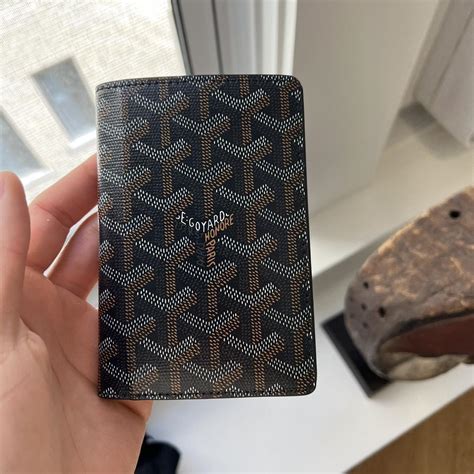 goyard passport holder dhgate|Luxury Designer Lambskin Black Goyard Card Holder With .